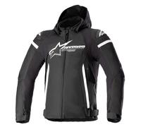 Alpinestars Zaca Impermeable Chaqueta de Moto Hombre (Negro/Blanco) Talla: L