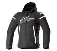 Chaqueta de Moto Alpinestars Zaca impermeable Negro/BlancoS Negro,Blanco