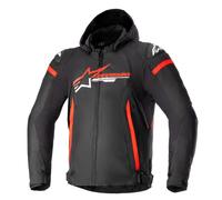 Alpinestars Zaca Impermeable Moto Softshel Chaqueta Blanco Negro Rojo