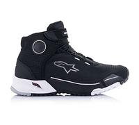 Alpinestars Zapatillas de moto CR-X Drystar para hombre, color negro y blanco, talla 10.5 (43.5)