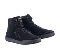 Alpinestars Zapatillas de Moto cromadas, Barco para Motocicleta Unisex Adulto, Negro, 43 EU