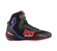 Alpinestars Zapatos FQ20 Faster-3 Rideknit® Black Bright Red Blue, Talla: 11