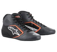 Alpinestars Zapatos Tech-1 K Start V2 Asphalt Black Orange Fluo, Talla: 4.5