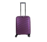 ALPINI VENTINI. Maleta rígida súper ligera, 100% polipropileno., Ciruela Metalizada (Plum), S (small) - 35L- 55x39x20cm - 2.43kg, maleta