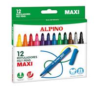 Rotuladores ALPINO Maxi, Caja x12 Colores