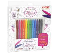 Alpino ar001015 rotulador fino colores surtidos, negro, azul, marrón,