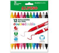 Rotuladores ALPINO Doble Punta Envase 10 COLORES