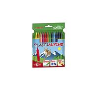 Lapices cera alpino plasti caja de 12 unidades colores surtidos