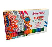 Rotulador alpino dual artist doble punta color experience estuche de 72 unidades colores surtidos