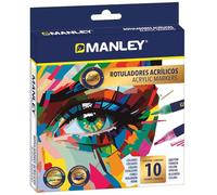 Alpino - Crea Paint Marker para Decorar | Rotuladores de Tinta a Base de Agua en Blanco y Negro | Perfectos para Manualidades y Creaciones | Punta de 2-3 mm