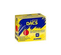 Ceras Blandas DACS Caja x12 Unicolor Color Rojo