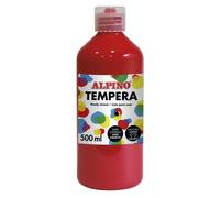 Alpino dm010174 tempera 500 ml botella rojo