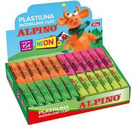 Alpino Plastilina Kit de 24 Unidades | Plastilina para Niños No Tóxica | Colores Brillantes | Pastilla Plastilina Flexible | Modelar Plastilina | 50gr.