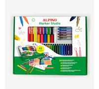 Alpino Estudio de Rotuladores - Fábrica de Marcadores para Niños, Crea tus Propios Colores, Set de Manualidades Creativas