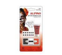 Alpino FX Set de Maquillaje Catrina - Kit Completo para Día de los Muertos con Sangre Artificial, Pinturas y Gemas