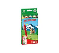 Alpino Lápices de Colores 12 Unidades | Lápices de Colores para Niños | Dibuja y Colorea con Colores Vivos y Brillantes | Material Escolar | Estuche Lápices de Colores