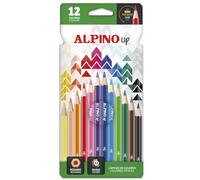 ALPINO - Lápices de Colores Extra Cubrientes - Set de 12 | Lápices con Pigmentación Intensa | Diseño Moderno y Atractivo | con Materiales Reciclados | Lápices para Dibujar y Colorear