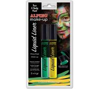 Alpino make-up liquid liner pack con 2 botes de maquillaje liquido con