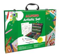 Alpino - Maletín Artístico 130 Piezas | Set Completo para Artistas | Incluye Ceritas, Lápices de Colores, Acuarelas, Pinturas Acrílicas, Rotuladores Doble Punta y Más