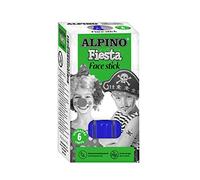 Alpino Maquillaje Face Stick – Pintura cara lavable con aplicador – Azul 6 barras