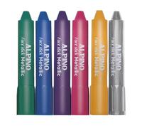 Alpino - Set de Maquillaje - 6 Barritas de Colores Metalizados | Fácil Aplicación en Barra de 5g | Textura Suave y Cremosa | Colores Intensos y Duraderos