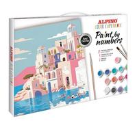 Alpino - Set Pinta por Números Color Experience | Kit de Pintura para Iniciarse en el Arte de Pintar por Números | Incluye Lienzo Numerado, 21 Pinturas Acrílicas, 3 Pinceles y Patrón de Referencia