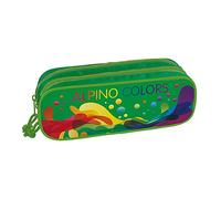 Alpino UA000139, Portatodo con Doble Cremallera, Multicolor, 23 x 9.5 x 7 cm