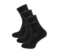 Calcetines Alpinus Alpamayo 3-Pack Hombre Senderismo Caminar Negro