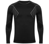 Alpinus Hombres Manga Larga Capa Base Activo Sin Costura Térmico Gris Oscuro