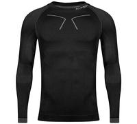 Alpinus Hombres Manga Larga Capa Base Tactical Sport Sin Costura Gris Oscuro