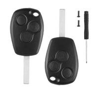 Alppihym 2 Pack 3 Botones Estuche de Llaves de Coche Reemplazo Compatible Clio, Modus, Twingo, Compatible Kangoo, Laguna, Master, Trafic, Duster, Espace, Vivaro, Dacia