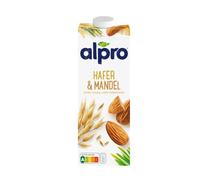 Alpro Bebida de avena y almendras - Vegana y sin lácteos - Naturalmente libre de lactosa - 1 x 1 l