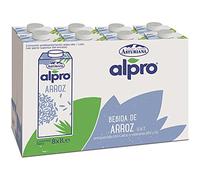 Alpro Central Lechera Asturiana Bebida De Arroz, 100% Vegetal, Rica En Proteínas, Apta Para Veganos, Pack De Briks De 1 Litro, 8 Unidad