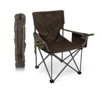 Alps Mountaineering King Kong - Sillas de Camping para Adultos con portavasos de Malla y Bolsillos, construidas duraderas y fiables con Marco de Acero Plegable Compacto, Color Arcilla