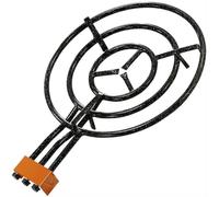 Alqbaio Paellero a Gas Butano Tipo Valenciano - Hornillo Quemador de Gas para Paellas, Acero Esmaltado, Uso Exterior, Gran Potencia, Robusto y Resistente (700 mm)