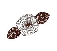 Alquimia floral Calcomanías de tallado fino 36x57.1cm Decoración de tiendas Café