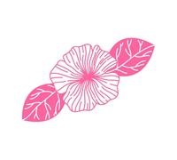 Alquimia floral Calcomanías de tallado fino 36x57.1cm No se cae Rosa