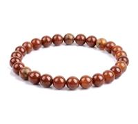 Alquimia - Pulsera mujer - hombre elástica piedras auténticas naturales 6 mm., Medio, Piedra, Amatista