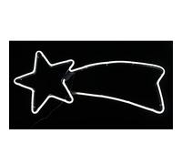 Alrededor de Medianoche Estrellas Fugaces Neon 68 cm, acrílico, Color Blanco, 68 x 10 x 29 cm