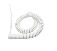 Alrededor del Cable de alimentación Suave, Cable de extensión con Resorte de PU de 3 núcleos, 13 AWG y 2,5 mm², Que se Puede Estirar de 1 a 10 Metros(Stretch 6 Meters)