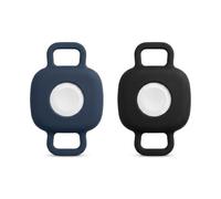 Alrens 2 soportes para collar de perro para Tile Life360 Mate (2024) 2022 Bluetooth, cubierta de silicona impermeable, funda protectora de cuerpo completo para rastreador de azulejos, collar de gato