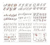 Alrens Plantilla de Letras Para Graffiti Plantilla Y Plantillas De Pintar Niños A partir de 4 Bricolaje Proyecto Letra Mano Amb166