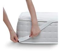 Alreya Protector de colchon Impermeable 160x200 cm - con 4 Bandas elásticas - Cubre Colchón Transpirable, Algodón Natural, Hipoalergénico, Anti-bacteriano, Anti-acaros - Garantia de 10 Anos