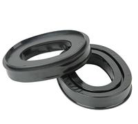 Alriedy 3M Sporttac Worktunes - Almohadillas de gel de silicona para protección auditiva (negro, 1 par)