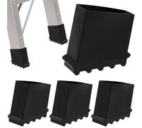 Alriedy 4 patas de escalera de 50 x 25 mm, patas de goma antideslizantes, tapas de goma universales para escalera, patas de escalera plegables, patas de escalera para bricolaje, escalera plegable