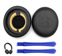 Alriedy Almohadillas de repuesto para auriculares Jabra Evolve2 65/Evolve 65/Evolve2 40/Elite 45h, accesorios de cuero proteína suave, Jabra cómodo para Evolve2 65 almohadillas, repuestos para