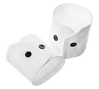 Alriedy Conjunto de puños y cuello blanco - Puños falsos extraíbles para hombre y mujer, accesorios de estilo elegante para vestidos y disfraces, Unbekannt, aluminio, Desconocido