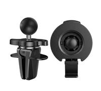Alriedy Soporte de válvula de aire para Garmin DriveSmart 50 51 55 60 61 65 66 70 71 76 y Drive 40 50 51 52 53 55 60 61 GPS Navi, clip de ventilación + soporte de coche, ajustable