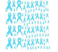 ALS Amyotrophic lateral Sclerosis CollectionS (ALS Nail Stickers Ribbon - l.Blue)