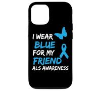 ALS Awareness I Wear Blue For My Friend Carcasa para iPhone 12/12 Pro